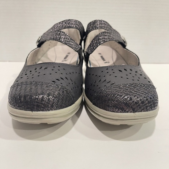 ROMIKA Women's Cassie 55 Charcoal Black Leather Mary Jane Casual Shoes EUC - Picture 2 of 12